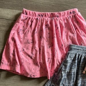 Pink unicorn skort